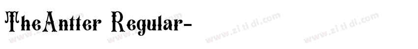 TheAntter Regular字体转换